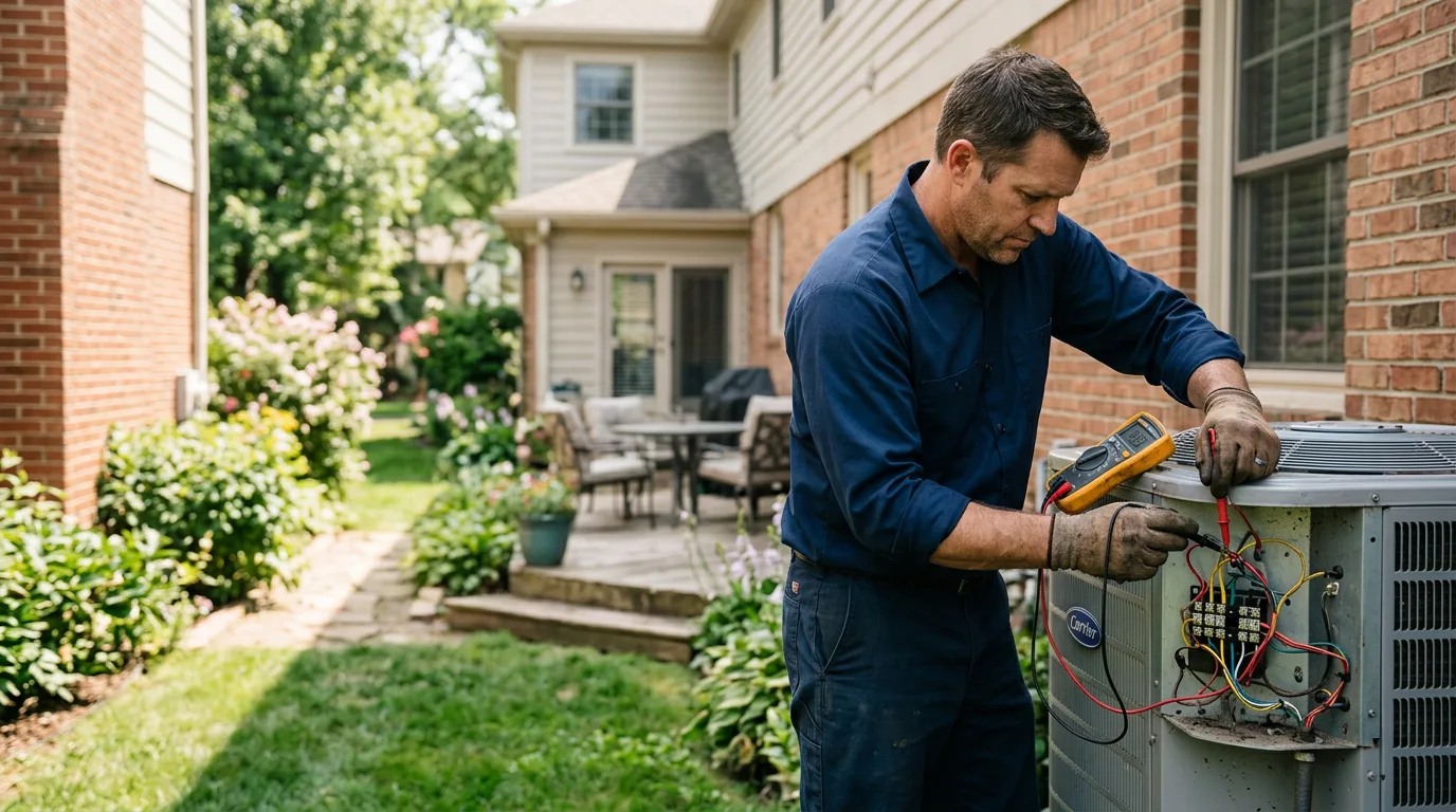 HVAC technician working near Pennsville, NJ